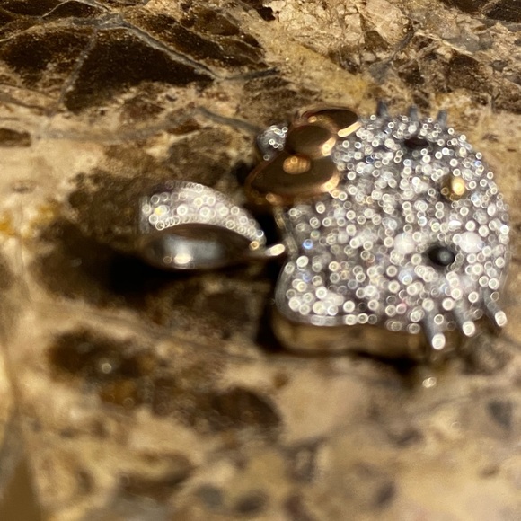 Kimora lee Simmons diamond hello Kitty pendant 18k - Picture 2 of 8